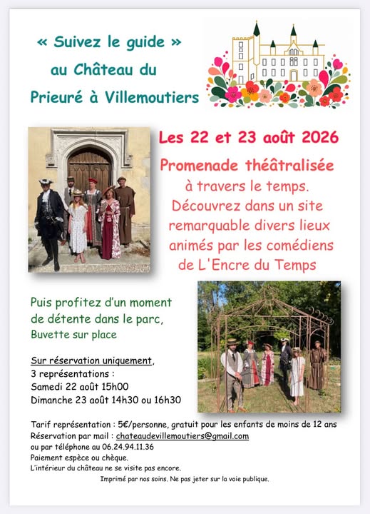 Promenade théâtralisée à travers le temps Villemoutiers