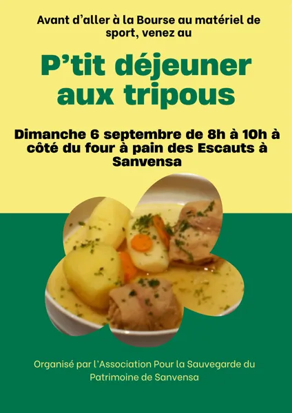 P&rsquo;tit déjeuner aux tripous  Sanvensa