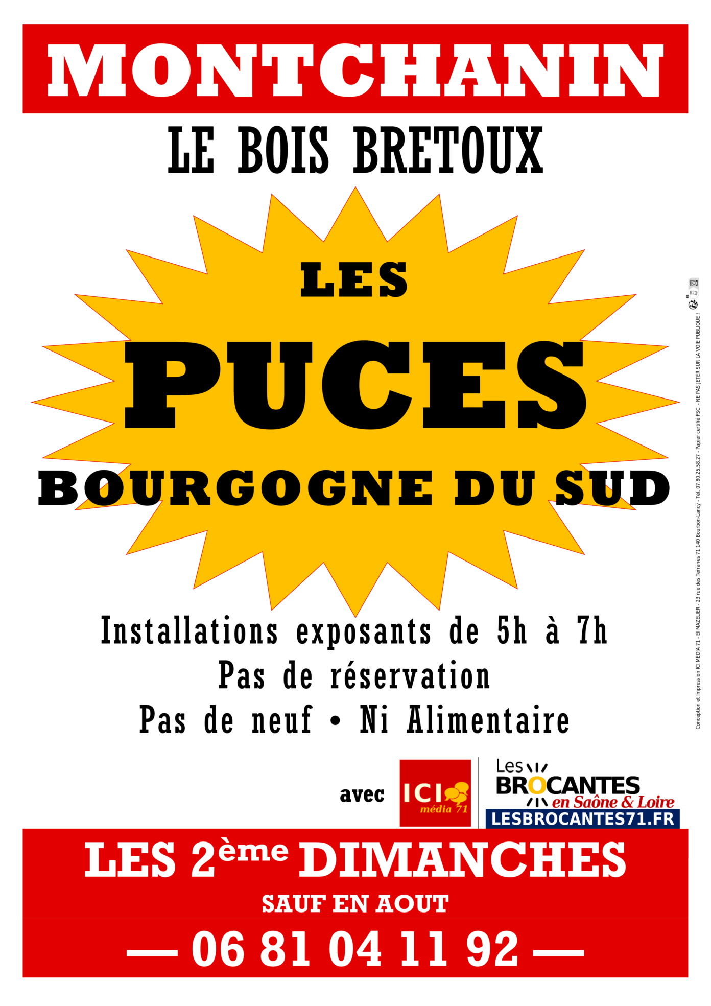Puces Bourgogne du Sud Le Bois Bretoux Montchanin