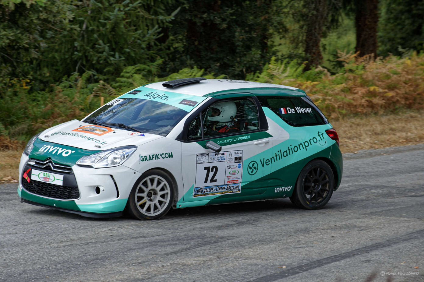 Jonas DE WEVER copilote Laurent DE WEVER termine à la 31e place du classement général sur CITROËN DS3 VTI dans le groupe F-RC5 et 1er en classe R1