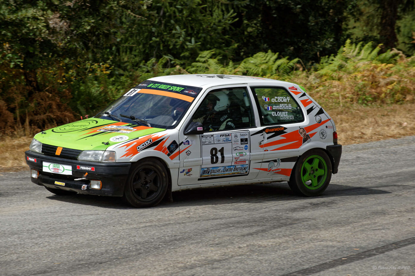 Audrick CLOUET copilote Noémie CLOUET termine à la 56e place du classement général sur PEUGEOT 106 XSI dans le groupe F-RC5 et 1er en classe N1