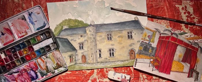 Quand les couleurs et l’architecture se rencontrent !, Manoir de Minguionnet, Gourin