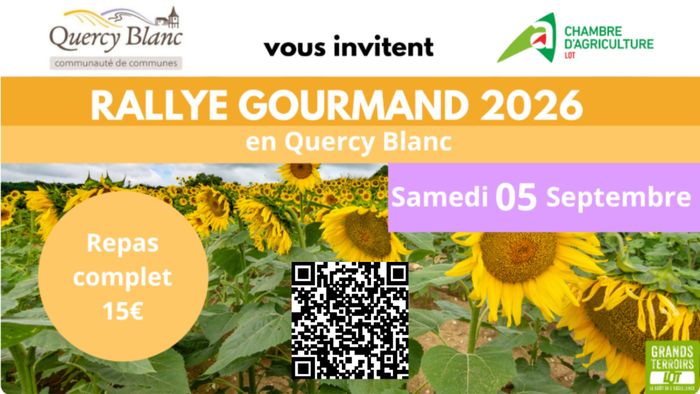 Rallye Gourmand en Quercy Blanc 2026, Salle des fêtes de Montcuq, Montcuq-en-Quercy-Blanc (46), Montcuq-en-Quercy-Blanc