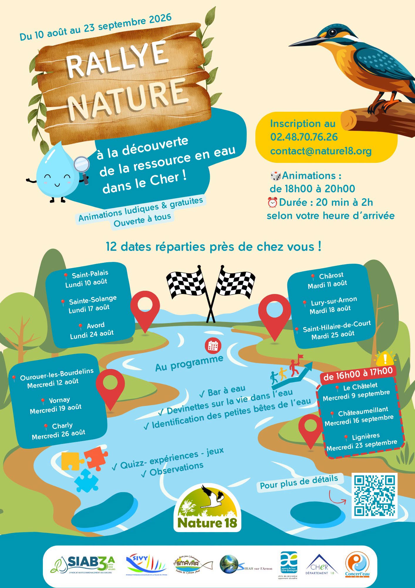Rallye Nature avec Nature 18 Lignières Route de Saint-Août Lignières 2026-09-23