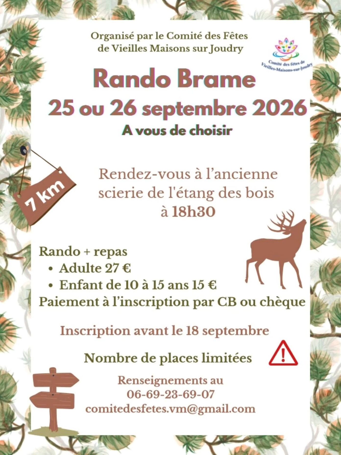 Rando- brame Vieilles-Maisons-sur-Joudry