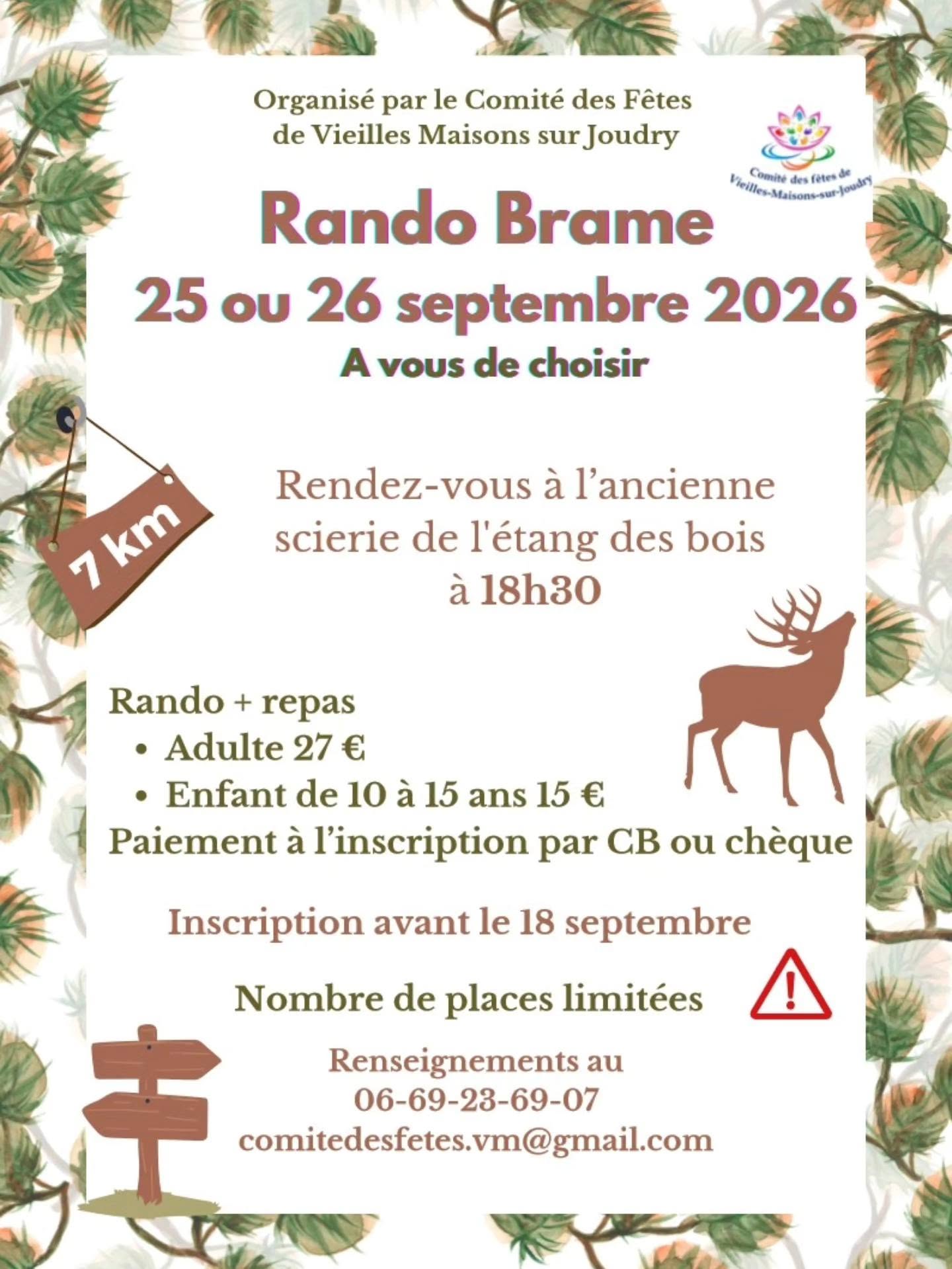 Rando- brame Vieilles-Maisons-sur-Joudry 2026-09-25