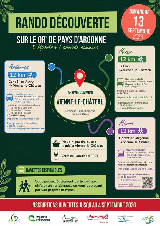 Rando découverte sur le GR de Pays d’Argonne Condé-lès-Autry