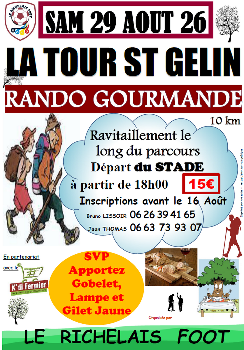 Rando Gourmande La Tour-Saint-Gelin