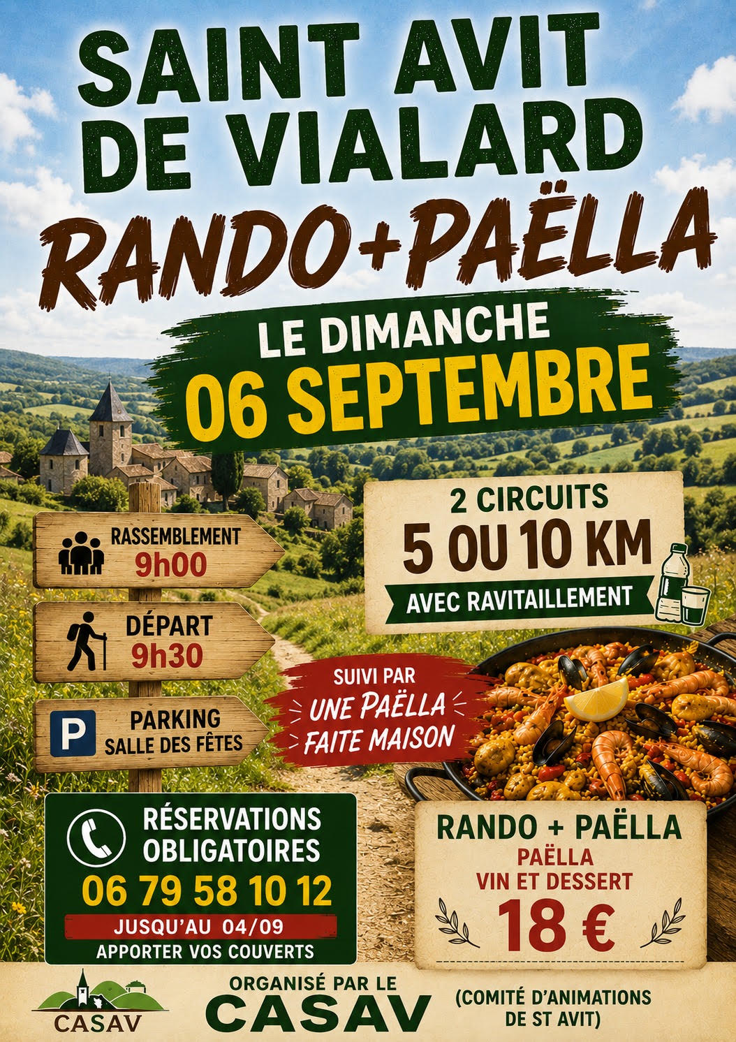 Rando-paella Saint-Avit-de-Vialard