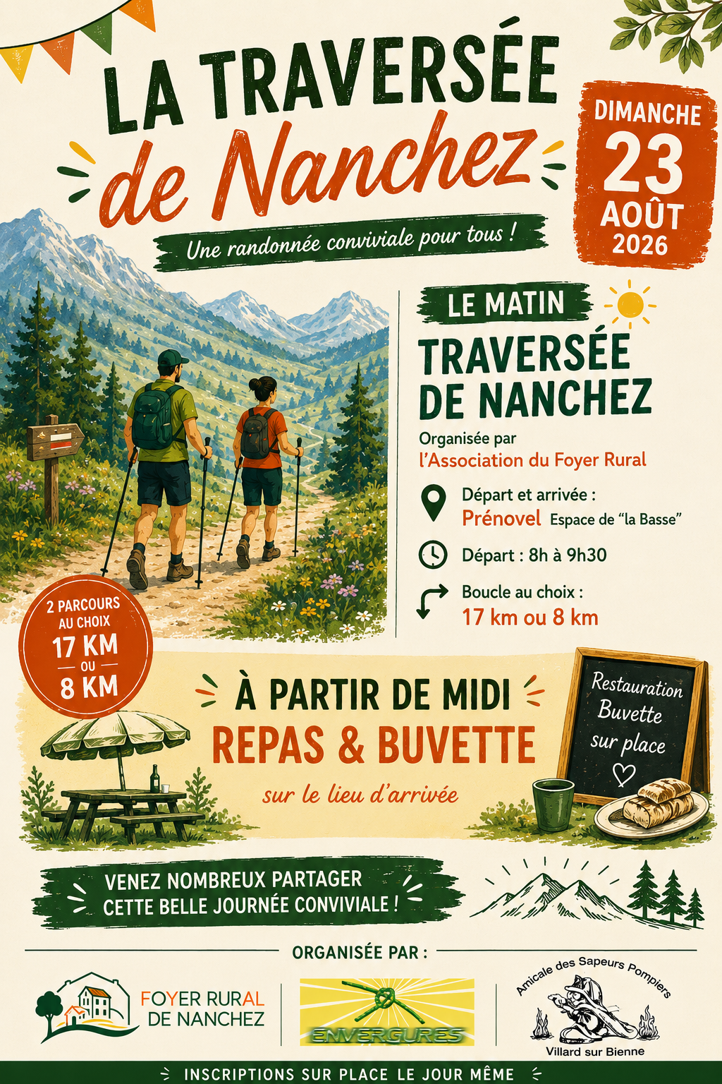 Rando pédestre Traversée de Nanchez  Nanchez