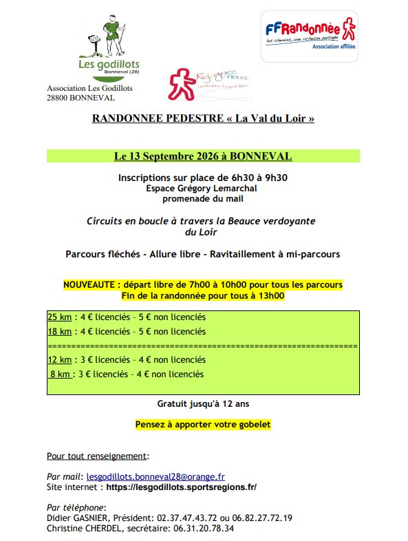 Randonée pédestre Bonneval