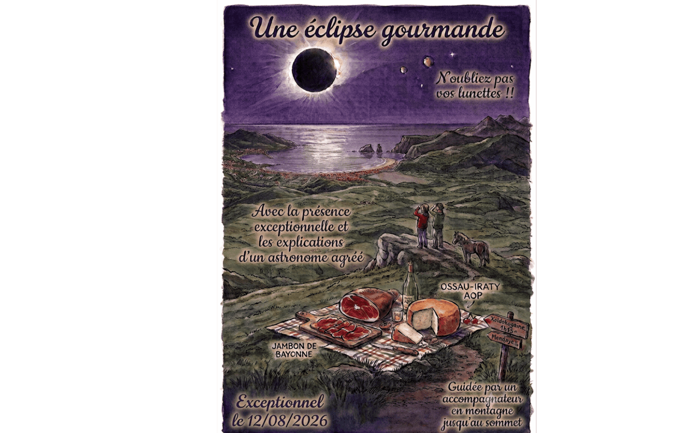 Randonnée accompagnée une éclipse gourmande Urrugne