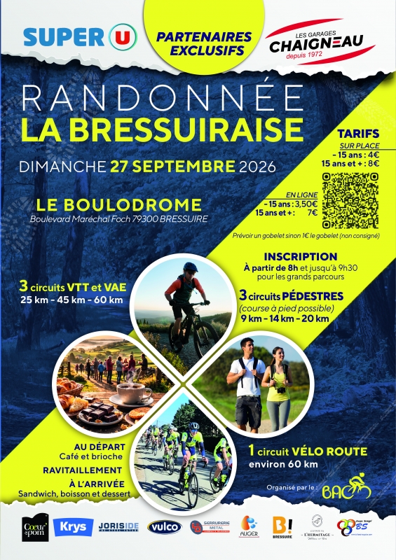 Randonnée La Bressuiraise Boulodrome Bressuire