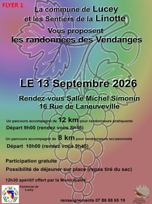 Randonnées des Vendanges Lucey