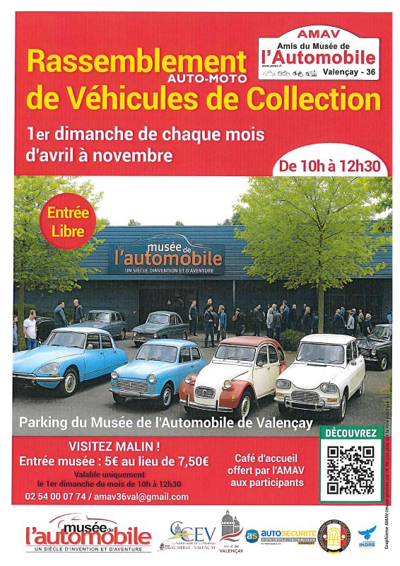 Rassemblement Auto-Moto de véhicules de collection  Valençay