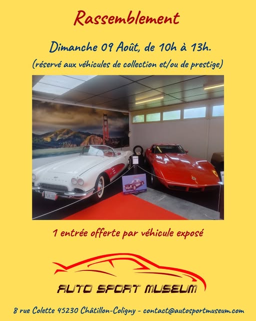 Rassemblement de voiture de collection et de prestige  Châtillon-Coligny