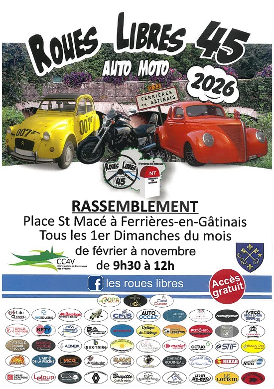 Rassemblement de voitures anciennes Ferrières-en-Gâtinais