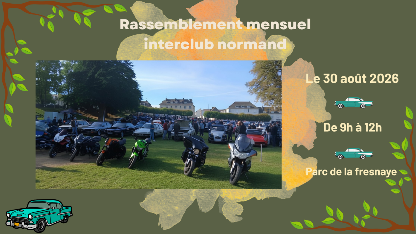 Rassemblements de voitures au parc de la Fresnaye Falaise