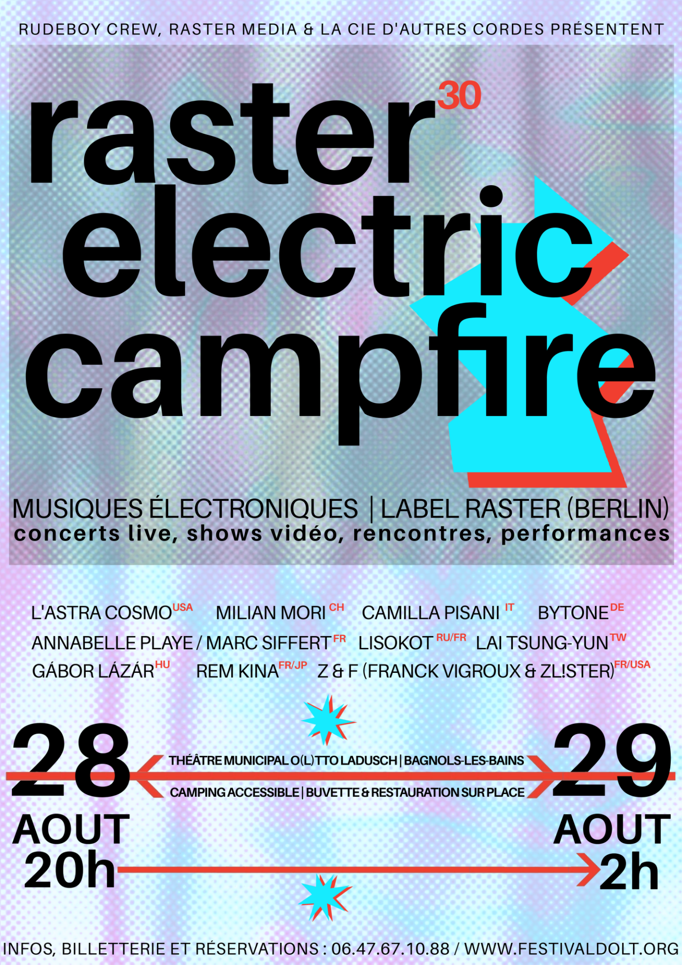 RASTER. ELECTRIC CAMPFIRE 2026 théâtre municipal Mont Lozère et Goulet