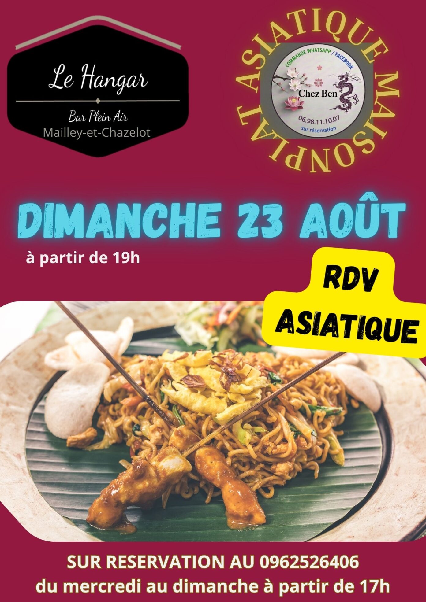 RDV Asiatique Bar Le Hangar Mailley-et-Chazelot