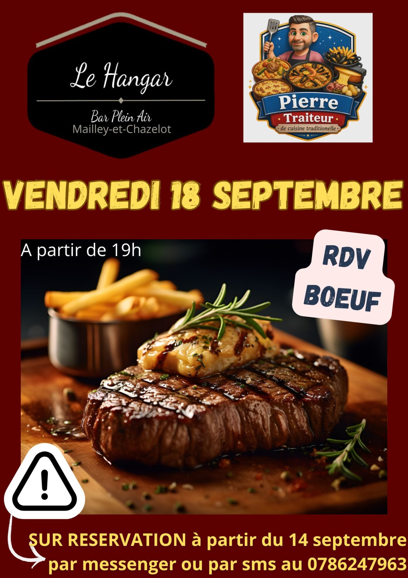 RDV BOEUF Bar Le Hangar Mailley-et-Chazelot
