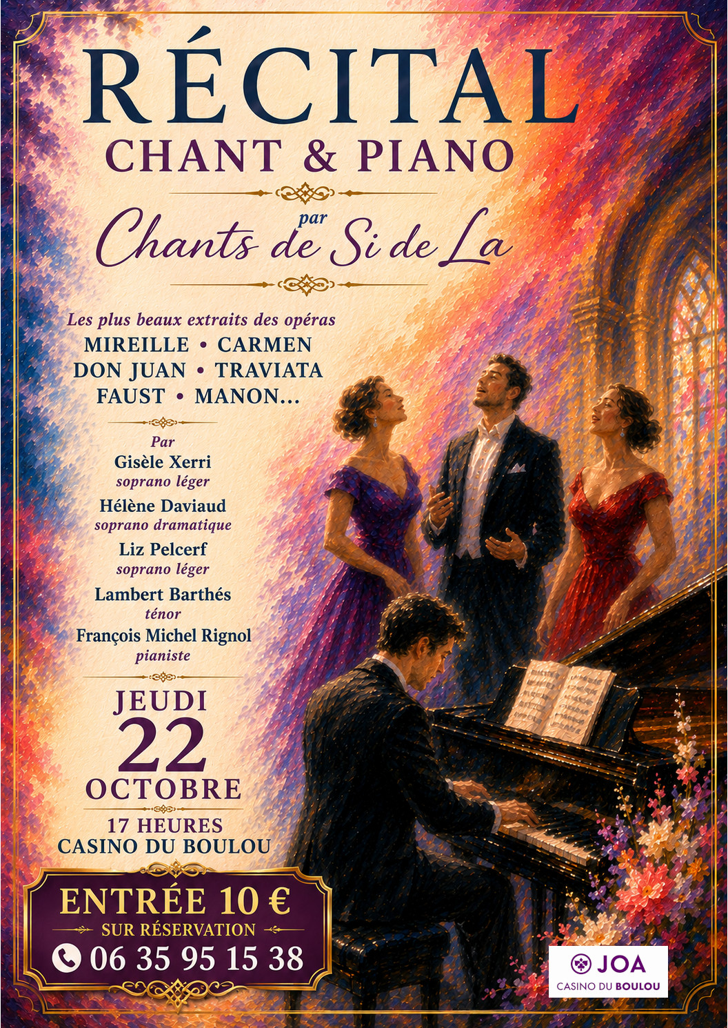 RÉCITAL CHANTS ET PIANO PAR CHANTS DE SI DE LA  Le Boulou