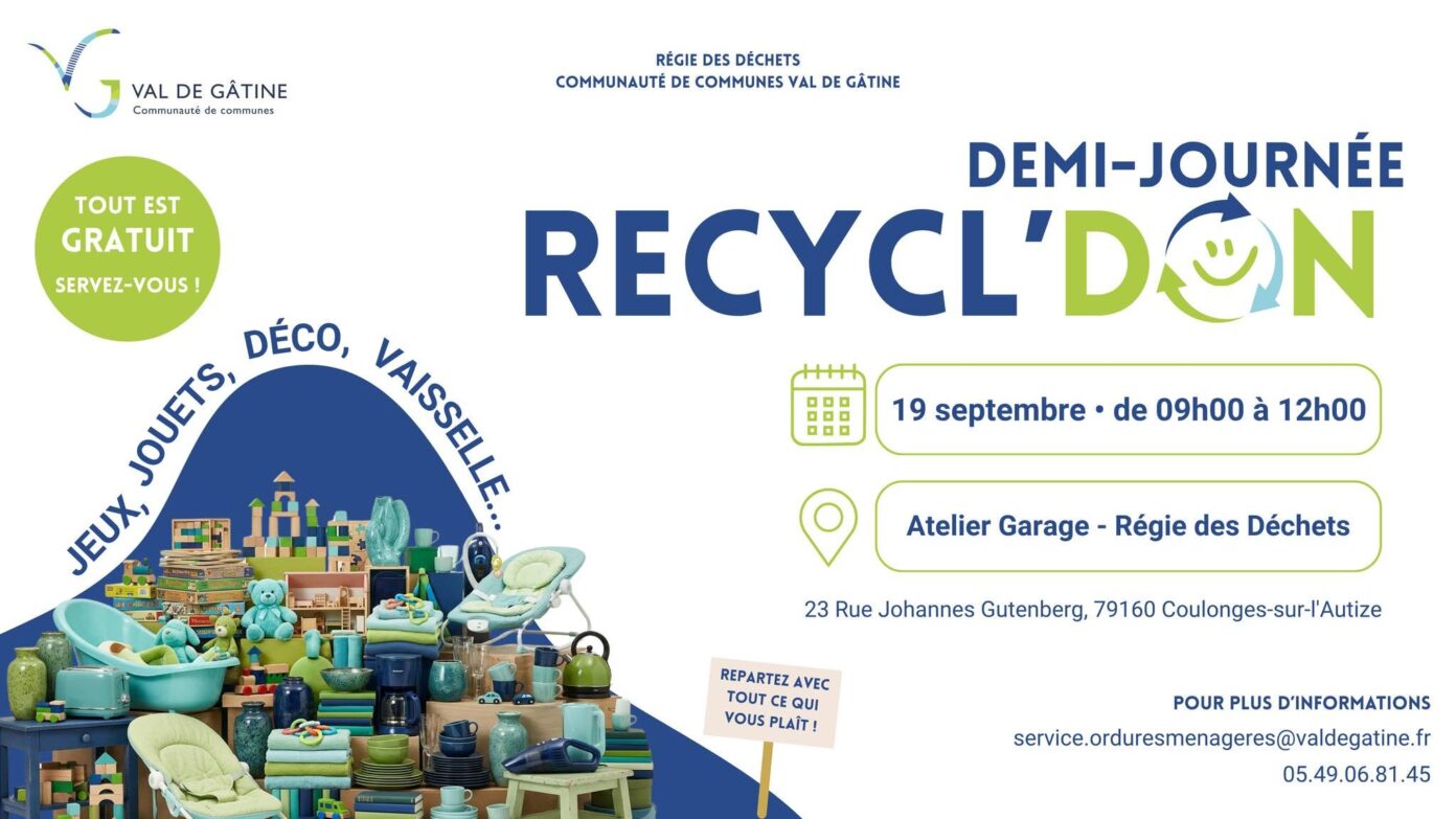 Recycl&rsquo;don Atelier-garage de la régie des déchets Coulonges-sur-l&rsquo;Autize