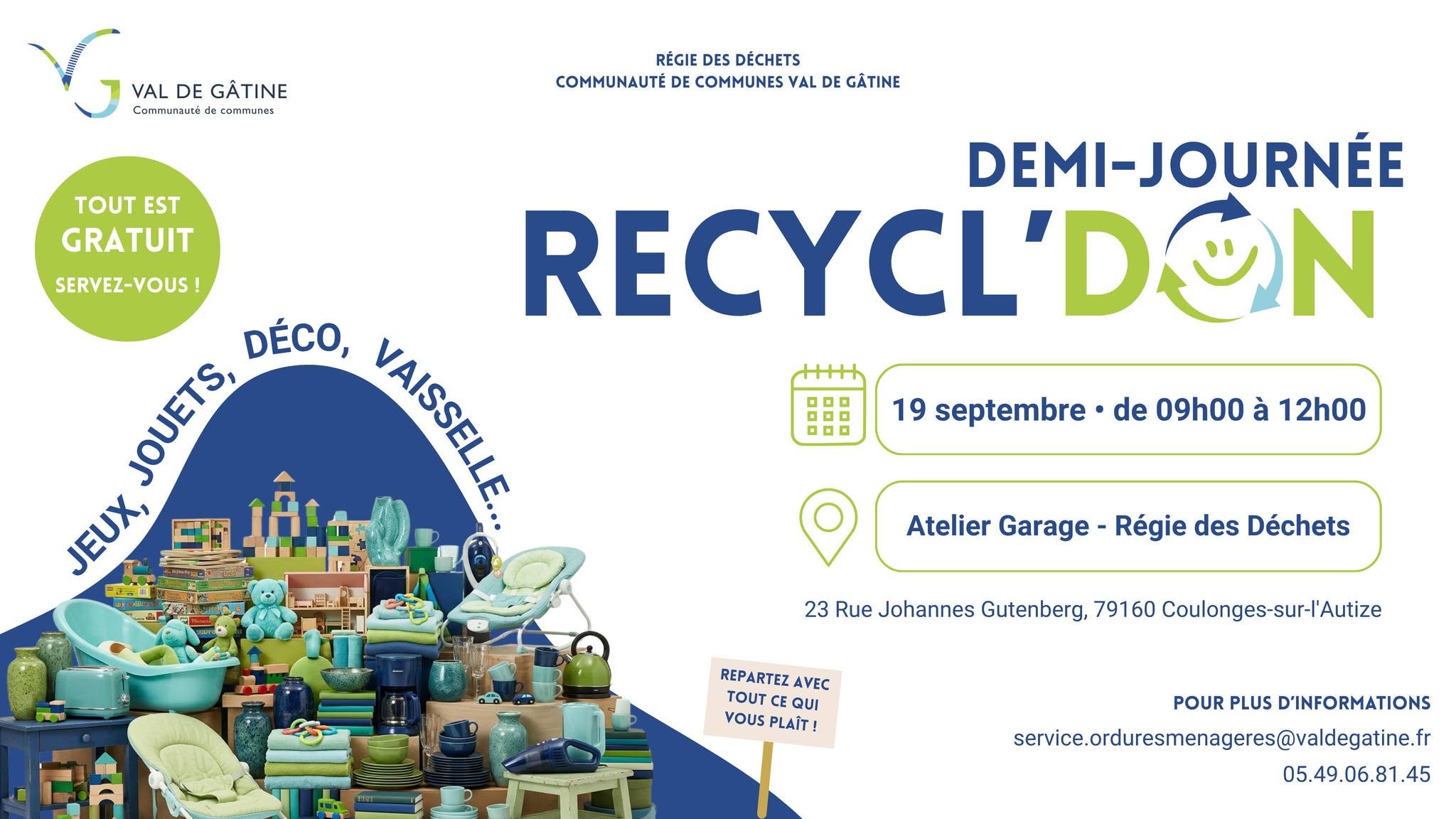 Recycl'don 23 rue Johannes Gutenberg Coulonges-sur-l'Autize 2026-09-19