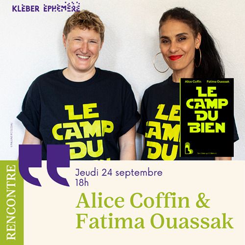 Rencontre avec Fatima Ouassak et Alice Coffin Kléber Éphémère Strasbourg