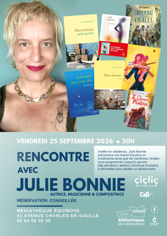 Rencontre avec Julie Bonnie  Châteauroux
