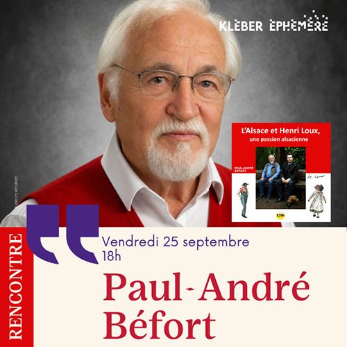 Rencontre avec Paul-André Béfort, Kléber Éphémère, Strasbourg