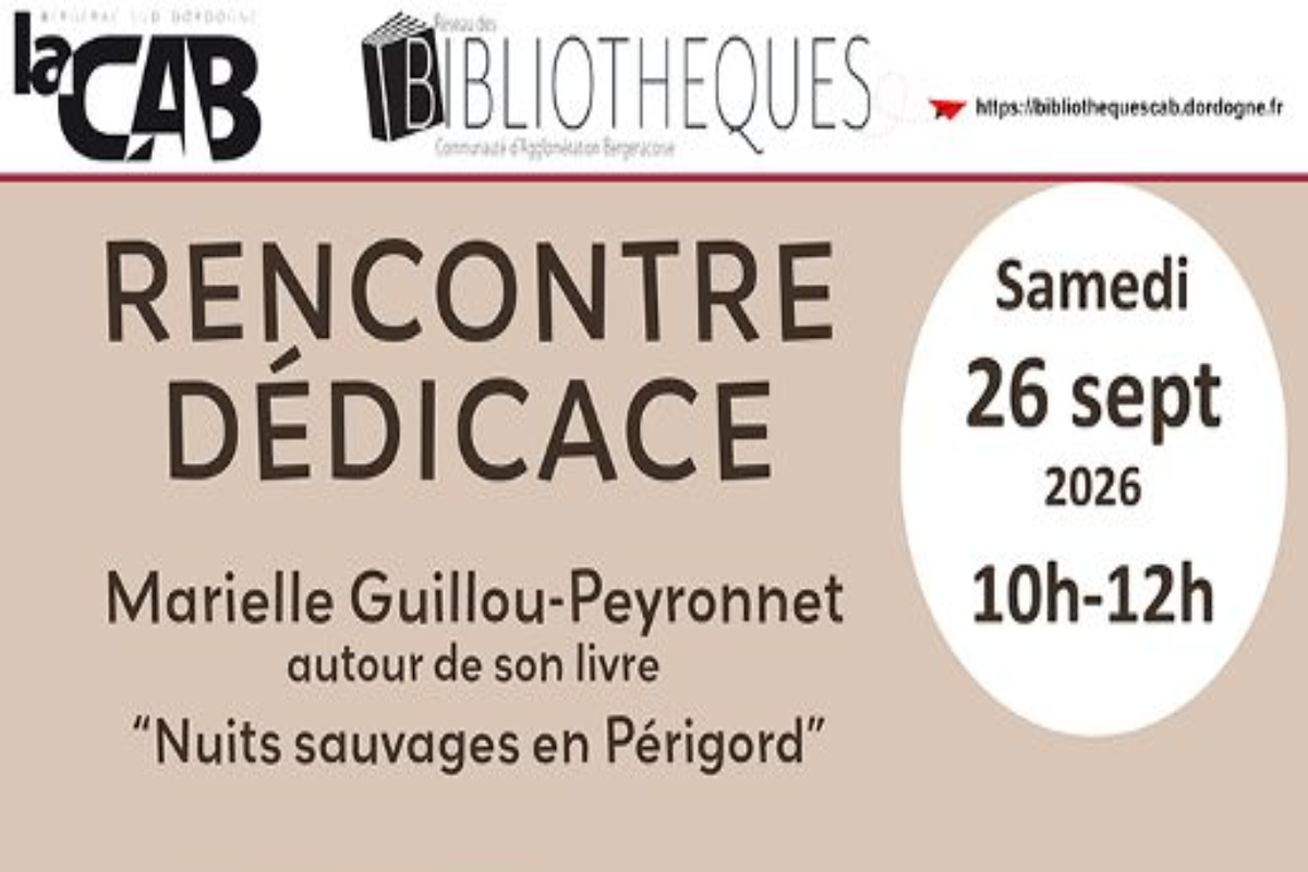 Rencontre dédicace Bibliothèque Sigoulès-et-Flaugeac