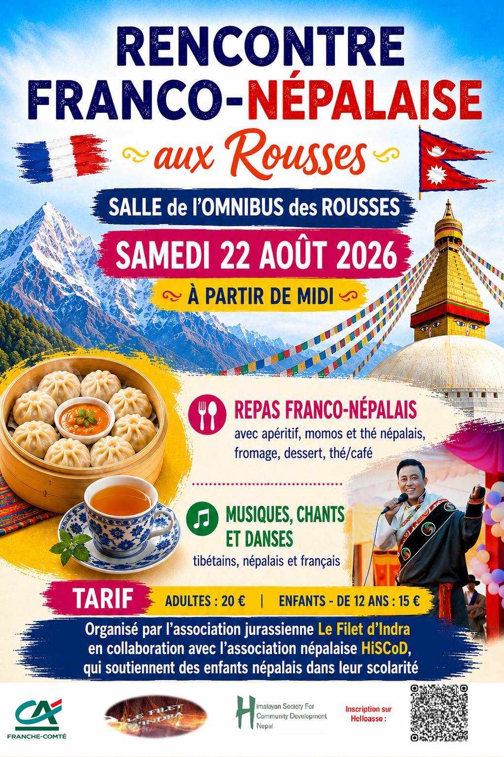 Rencontre Franco-Népalaise aux Roussses Salle de l&rsquo;Omnibus aux Rousses Les Rousses