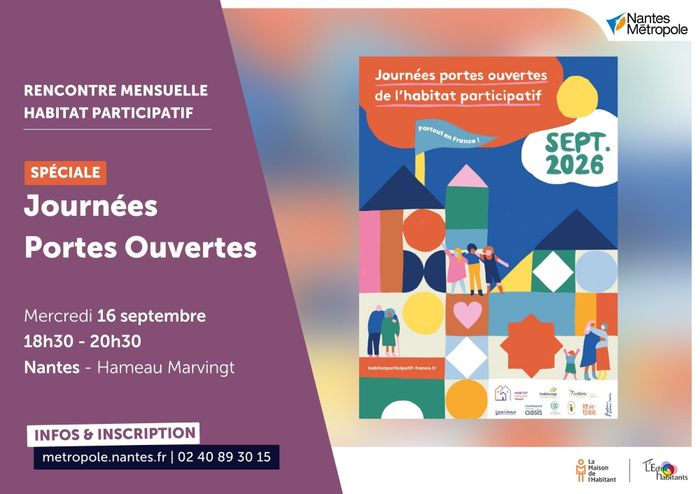 Rencontre habitat participatif : spéciale Journées Portes Ouvertes Nantes Nord
