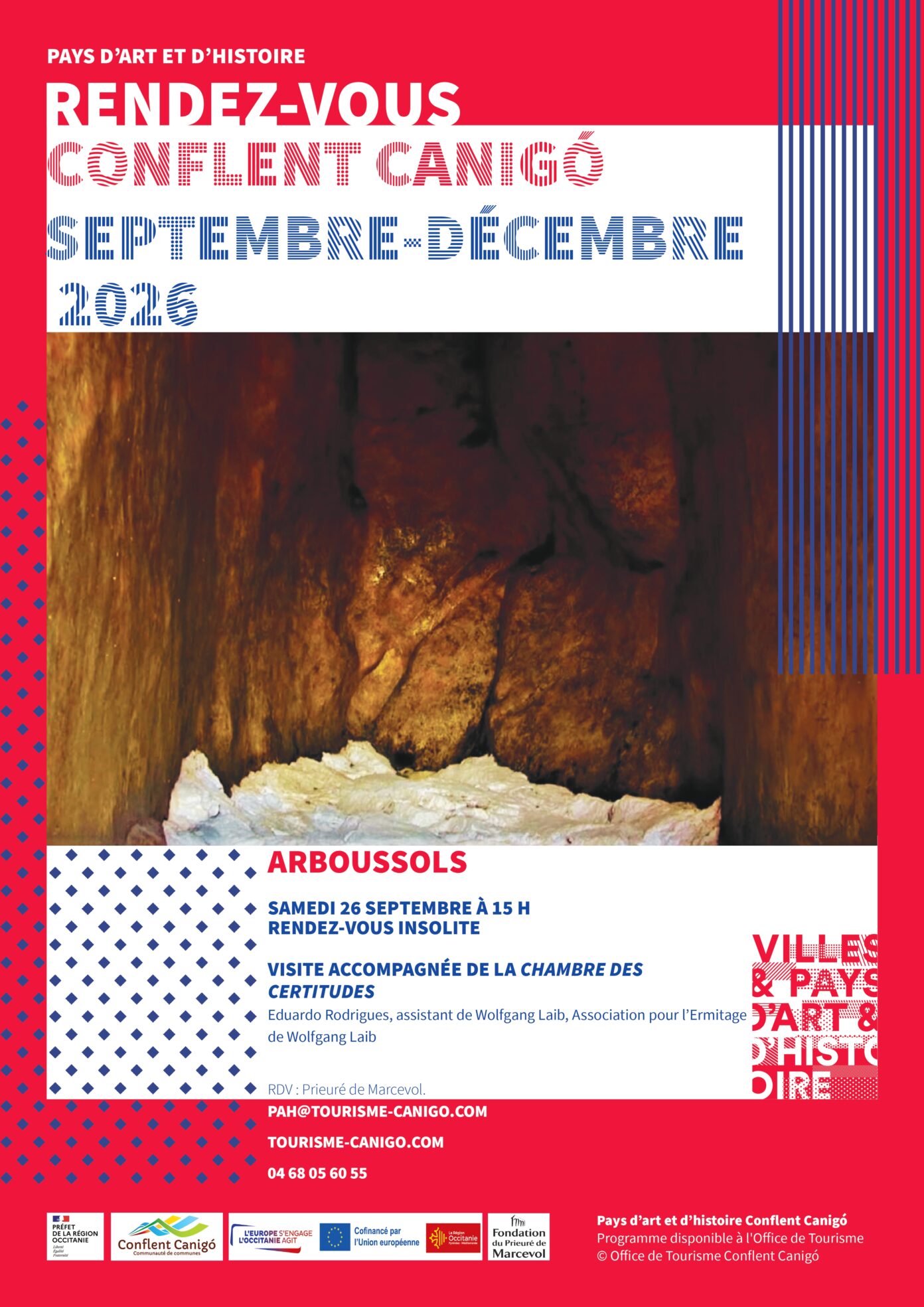 RENDEZ-VOUS DU PAYS D’ART ET D’HISTOIRE INSOLITE- LA CHAMBRE DES CERTITUDES Arboussols
