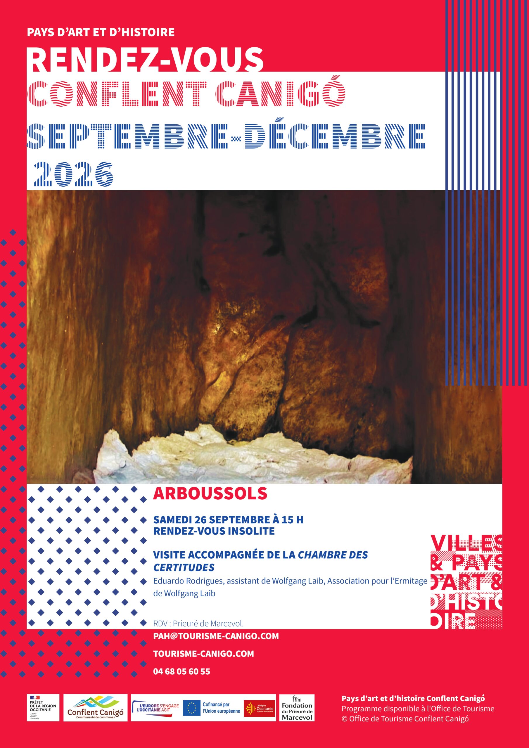 RENDEZ-VOUS DU PAYS D'ART ET D'HISTOIRE INSOLITE- LA CHAMBRE DES CERTITUDES  Arboussols 2026-09-26