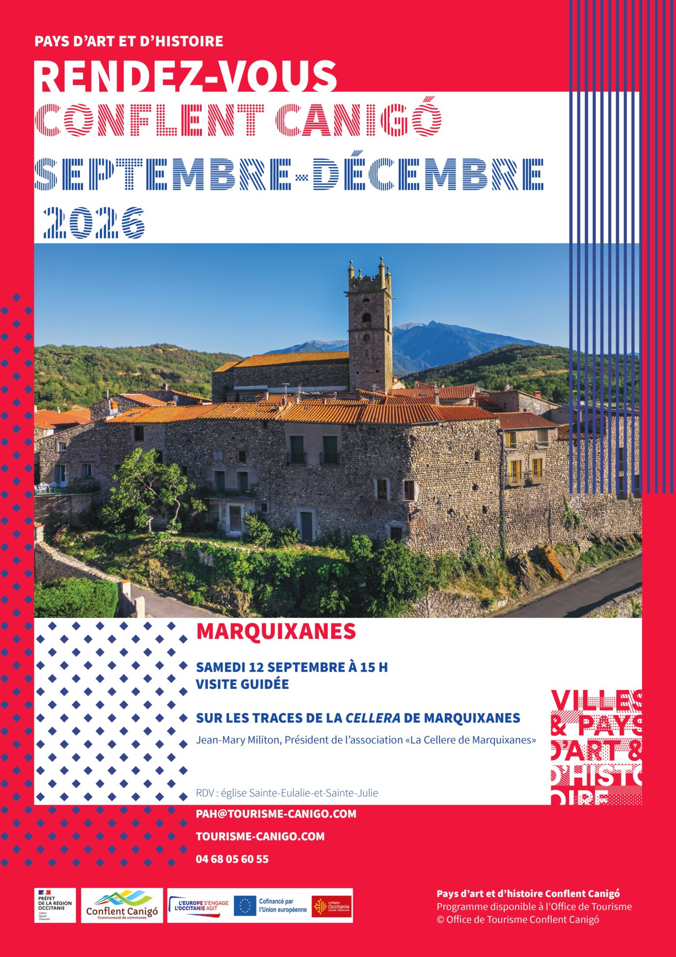 RENDEZ-VOUS DU PAYS D&rsquo;ART ET D&rsquo;HISTOIRE VISITE LA CELLERA DE MARQUIXANES  Marquixanes