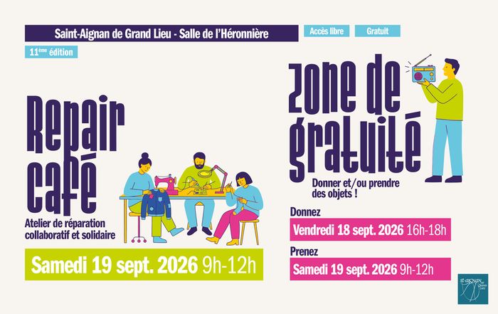 Repair café + zone de gratuité Salle de l&rsquo;Héronnière