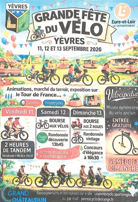 Repas dans le cadre de la Grande Fête du Vélo Yèvres