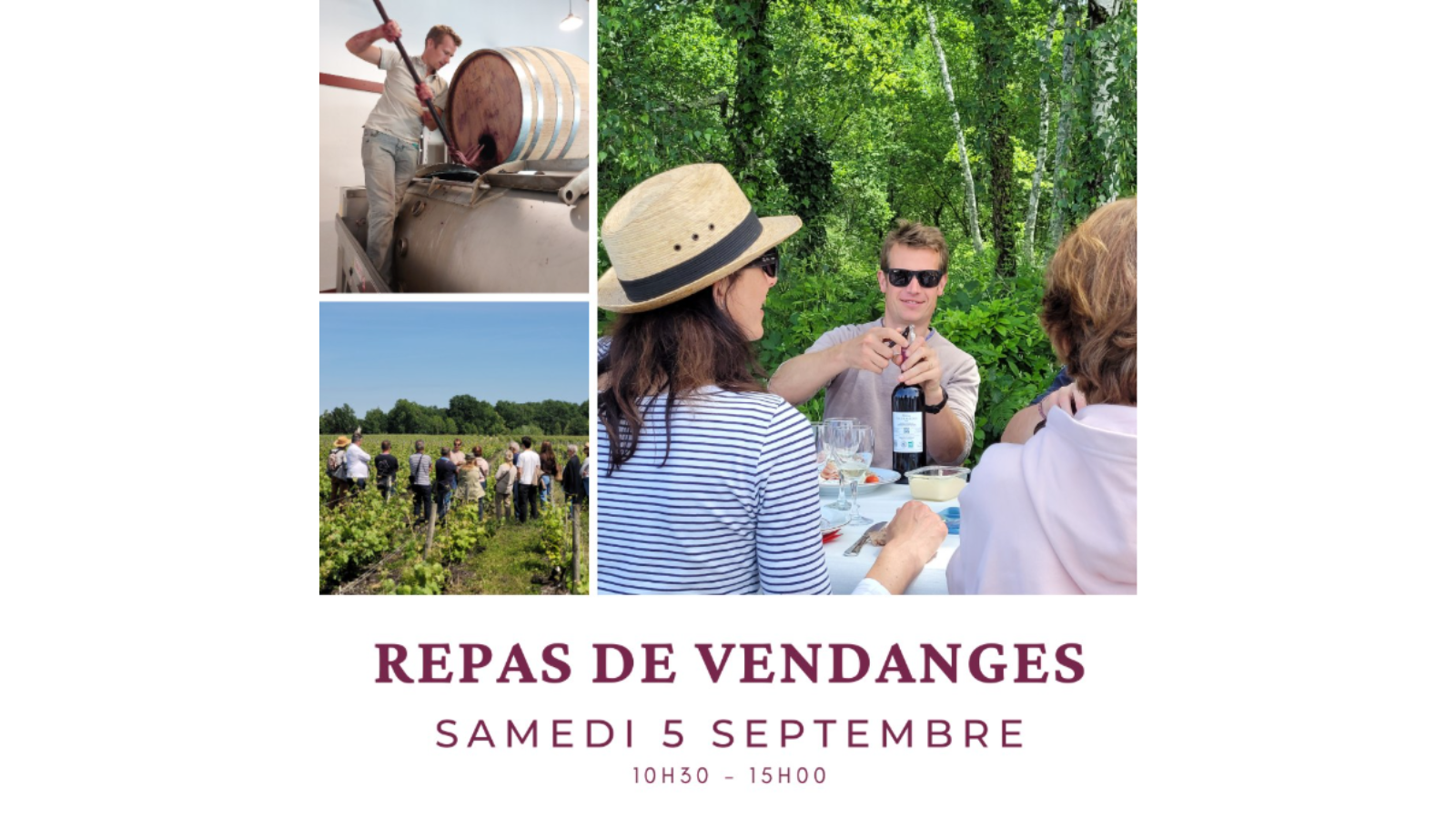 Repas de Vendanges 89 Avenue de la Brède Léognan 2026-09-05
