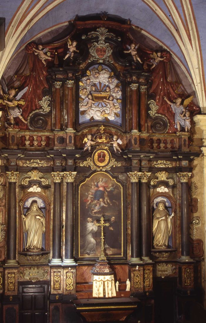 Retable et harmonium de la chapelle baroque des bernardines, Chapelle du Collège Sainte Marie, La Roche-sur-Foron