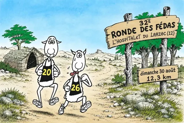 Ronde des Fèdas  L&rsquo;Hospitalet-du-Larzac