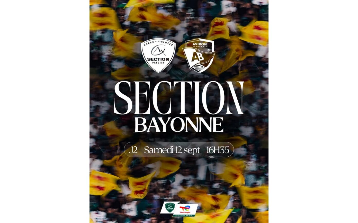 Rugby TOP14 Section Vs Aviron Bayonnais Stade du Hameau Pau