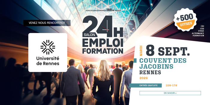 Salon 24h pour l’emploi et la formation Couvent des Jacobins Rennes