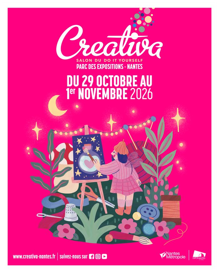 Salon Creativa 2026 Parc des Expos de la Beaujoire / Exponantes Le Parc Nantes