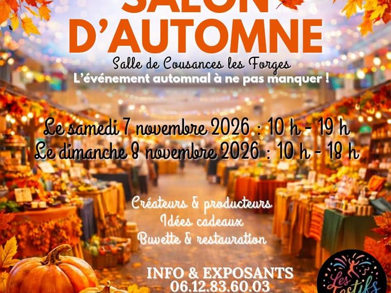 Salon d’Automne Salle des fêtes Cousances-les-Forges