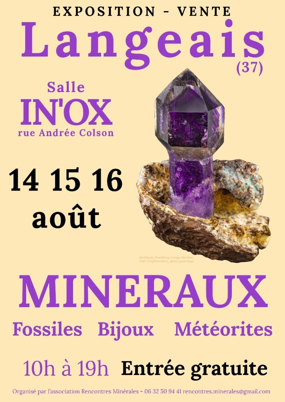 Salon de Minéraux et Fossiles de Langeais (37) Langeais