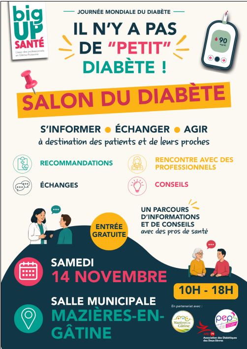 Salon du diabète Salle des fêtes Mazières-en-Gâtine