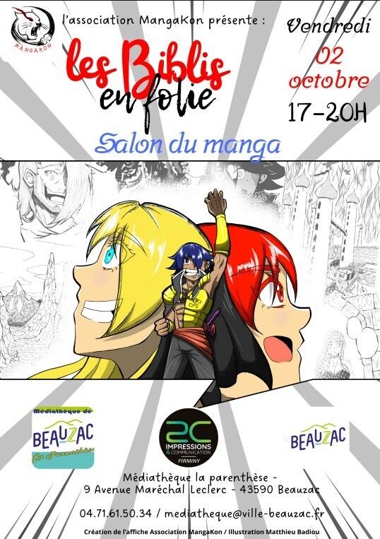 Salon du Manga, Médiathèque la Parenthèse de Beauzac, Beauzac