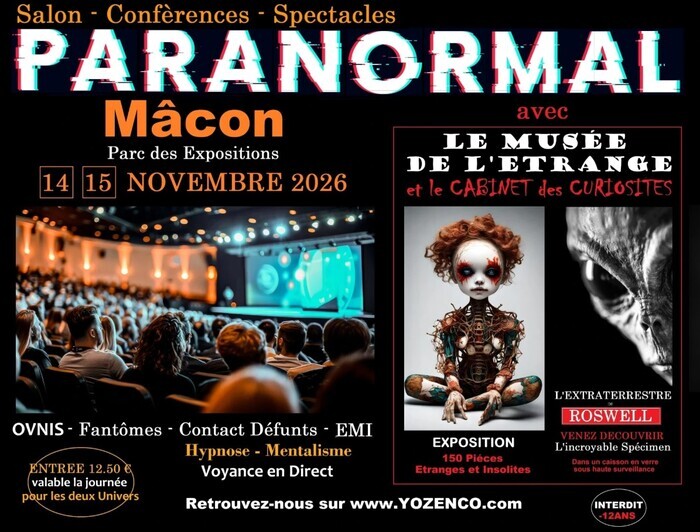 Salon du Paranormal au Parc des Expositions à Mâcon Mâcon Mâcon